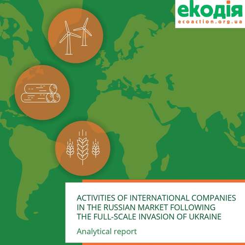 Header for Activities of international companies in the Russian market following the full-scale invasion of Ukraine: Analytical report